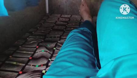 Old men his cocks hand practice in sleeping bus