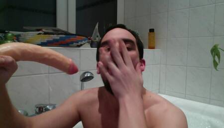 Ram a really horny giant dildo deep into my throat with force, so that I can soon let every big cock deep into my mouth part 3