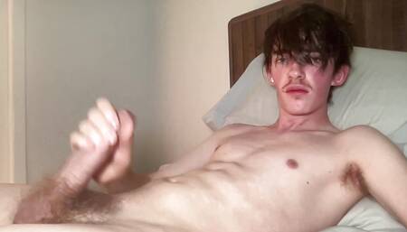 Horny Twink Moaning Hard While Jerking His Dick