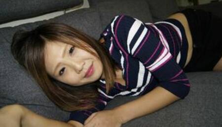 Petite Japanese MILF Gets POV Hairy Pussy Creampie