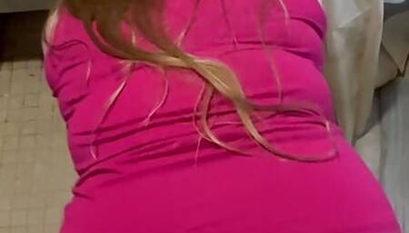 Dry fucking my asshole with a bad dragon dildo, no lube