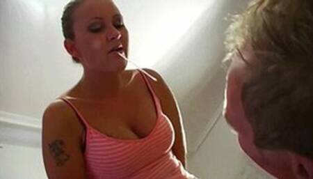 Full phlegm spitting - Mistress Amber Leigh & Osel - MP4 file