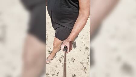 on the beach