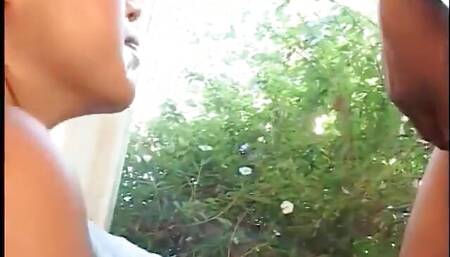 Sexy Asian fucking mutant black dick and drinks cum