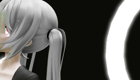 Hentai Miku Miku Dance Yyb Nebula Miku Cynical Night Plan White Hair Smixix Color Edit