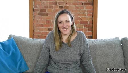 Sissy Wife Blowjob Practice - Clara Dee JOI