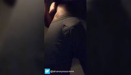 Shy Twink stretches & plays with big massage vibrator