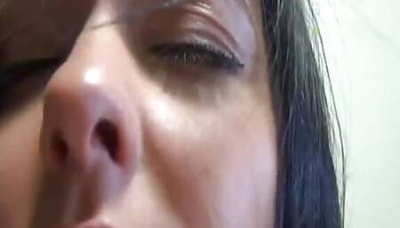 Secretly filmed natural brunette Jana with perky tits