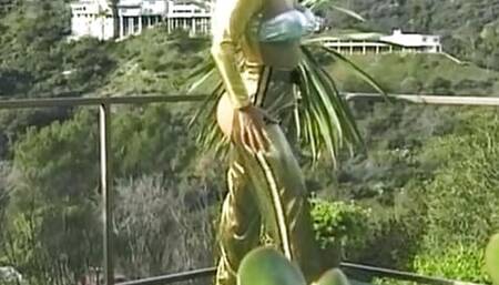 Amazing looking German MILF posing and masturbating outdoors
