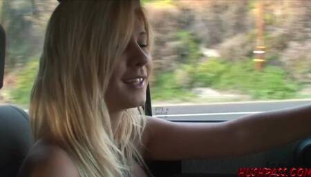 Car handjob smut with delightful Terra from Hush Pass