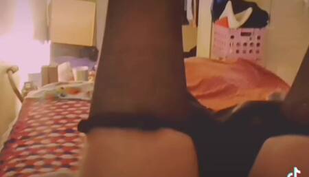 Femboy stretching my pussy
