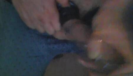 Dick with Ring and Sleeve Vacuum Milking Suck with Juice Bottle