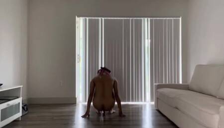 Big White Cock Dildo Could Not Fit in Arab's Tight Ass
