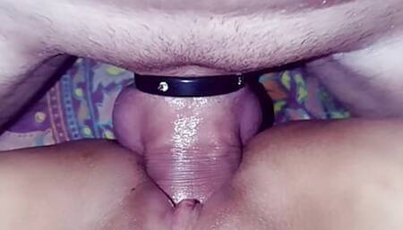 I play with my wife's wet pussy and then fuck her in the ass - mega cum shower