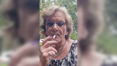 Just enjoying a smoke outside