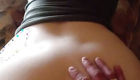 Teasing my PAWG wife's ass hole while fucking her doggy style