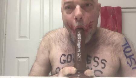 Fag Christopher Allen Foster Deepthroats BBC Dildo
