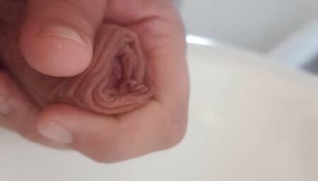 Morning Pee, Try to Insert My Finger in the Peehole