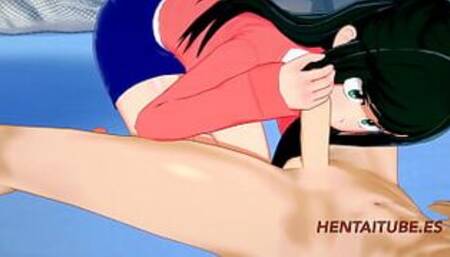 Boku No Hero Hentai 3D - Inko jerk off and blowjob to Midoriya Izuku (Deku) with multiple cum