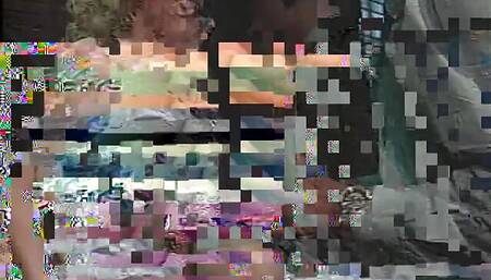 Blonde babe bangs by black buck