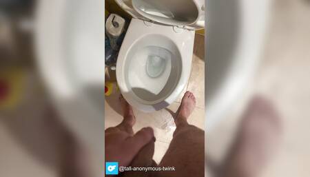 POV Twink peeing and posing