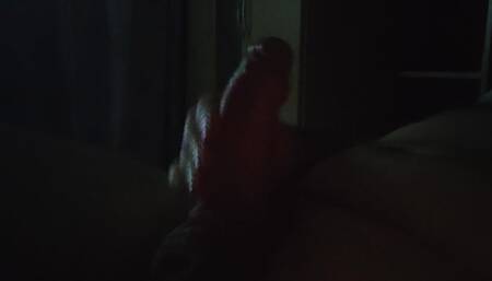 Quiet wank in the dark