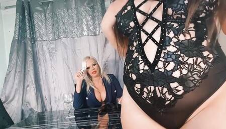 Young Slut Intern Gets Fucked and Used by 2 Big Boob MILF Boss's Who Squirt and Get Dirty