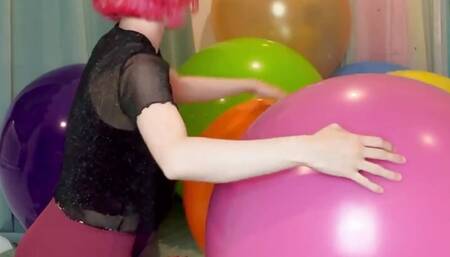 Nail and Air Pump Popping BIG Balloons! Tuftex, Cattex, Globos Payaso