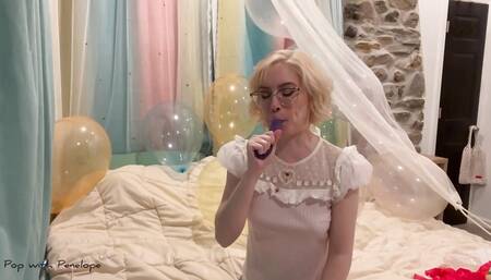 Blowing up 80 Balloons then Popping them all!