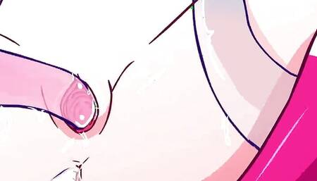 Derpixon Cumbathing On The Beach With Slime Monster Creampy