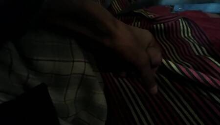 Big Cock Cumshot on Bed_horny Boy