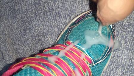 Cum on Asics Sneakes