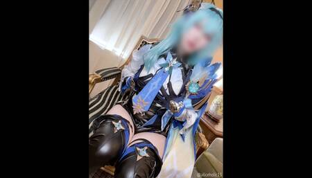 ????Genshin Impact Eula Cosplaying masturbation selfie...♡