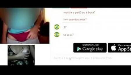 slut wife bbw bitch, seeks different men every day on the internet to masturbate, she just enjoys after seeing a big dick man on webcam, real amateur brazilian.