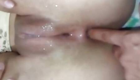 My Ass Is so Tight so He Puts a Finger Inside Before His Bick Cock