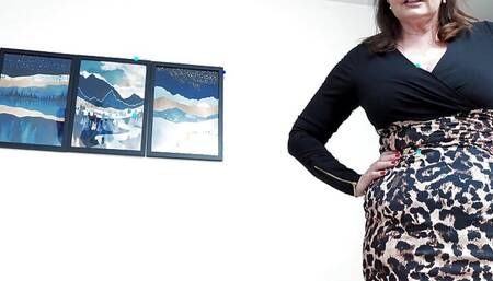 British Granny Lady Ava Sucks Black Dick POV and Tastes Cum