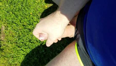 Cum in park after running