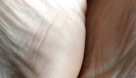 dark blue toes up close and personal!