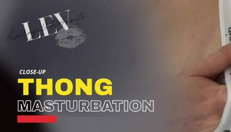 Fingering Calvin Klein White Thong Bushy Wet Ginger Pussy - 5