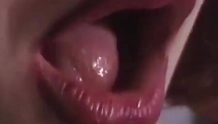 Round-assed leather BDSM hottie whips kneeling white slave guy's ass and balls