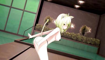 Nekomata Okayu hentai dance do it - Akazukin09 - Blonde hair color edit Smixix