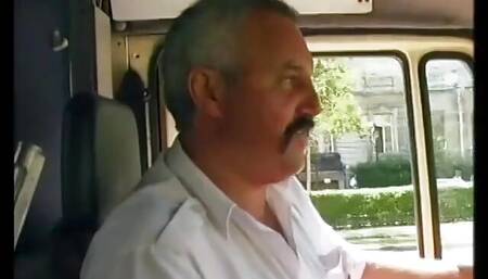 Slutty nurse in sexy white uniform fixes a broken cock in the ambulance van