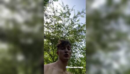 Step brother lets me fill his hole after school at forest