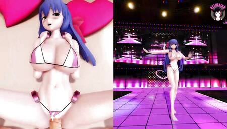 Satoshi Asama - Big Tits Teen Dancing and POV Sex Missionary (SplitScreen)