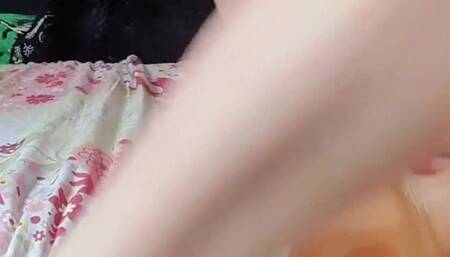 Meridda - Cute Girl Doing Footjob on Dildo
