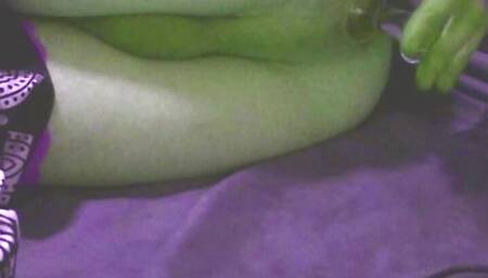 Femboy Lucii Playing with Big Dildo on Webcam