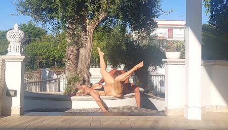 Selena's outdoor sex after yoga