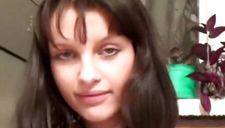 Petite teen masturbates in naughty session