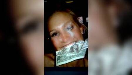 cocaine tribute cum facial slut degraded with money in mouth