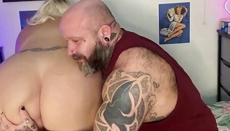 BBW MILF Live Sex Show W Blowjob, Fingering, Doggy & Rimming